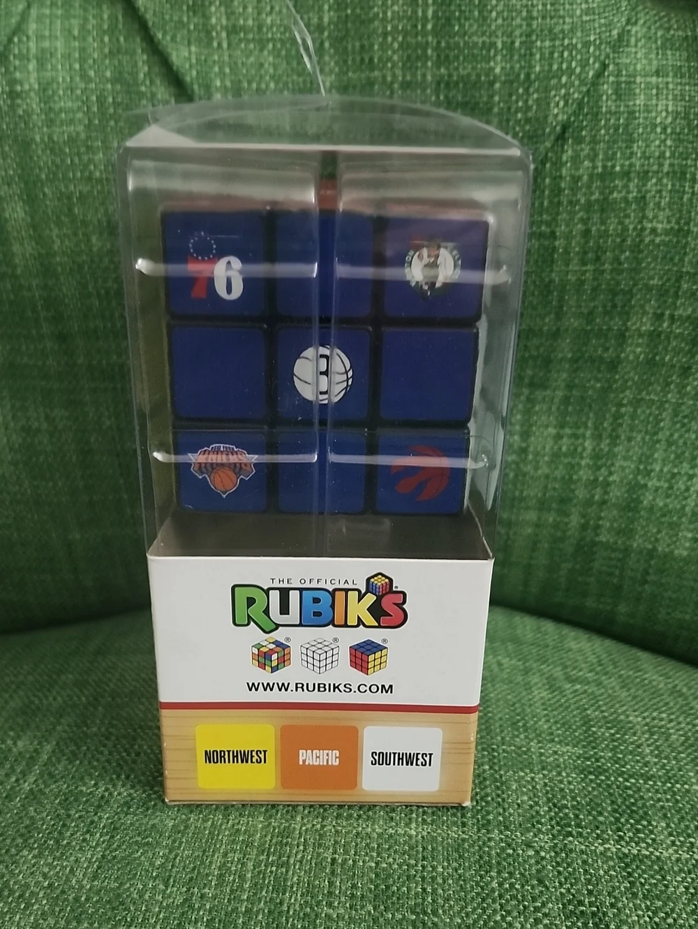 Official Rubik's NBA Divisions Cube - White & Black Logo Faces